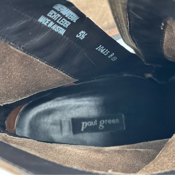 Paul Greene Jax Suede Block Heel Ankle Booties - Picture 7 of 11